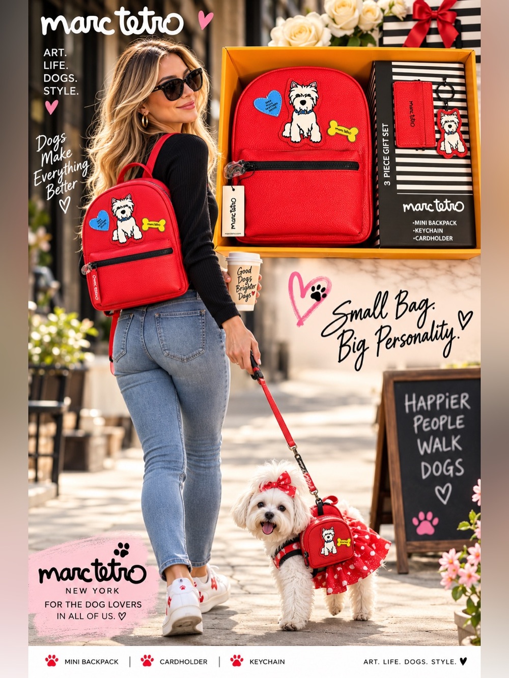 Red Mini Backpack 3-Piece Gift Set - Picture 6 of 15